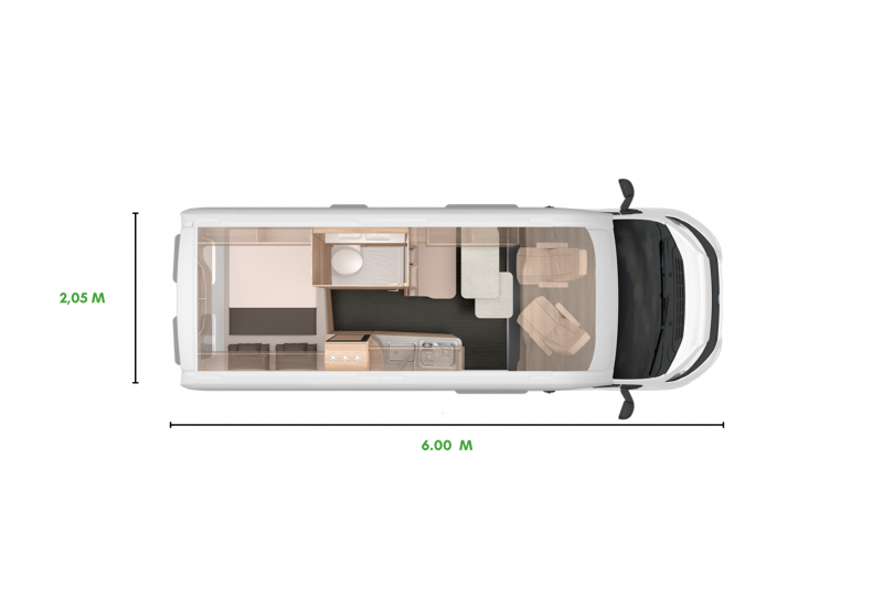 Knaus BoxLife Pro Street plattegrond