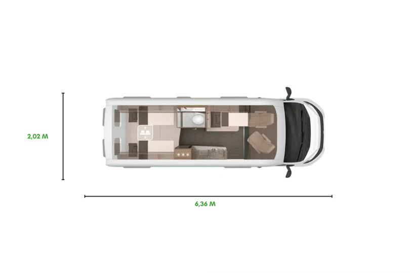 Knaus BoxLife 630 ME plattegrond